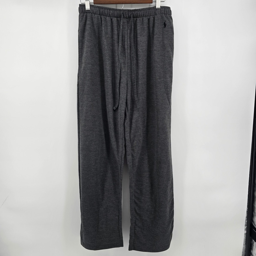 Polo Ralph‎ Lauren Mens Medium Gray Heather Lounge Pajama Pants Drawstring Pony